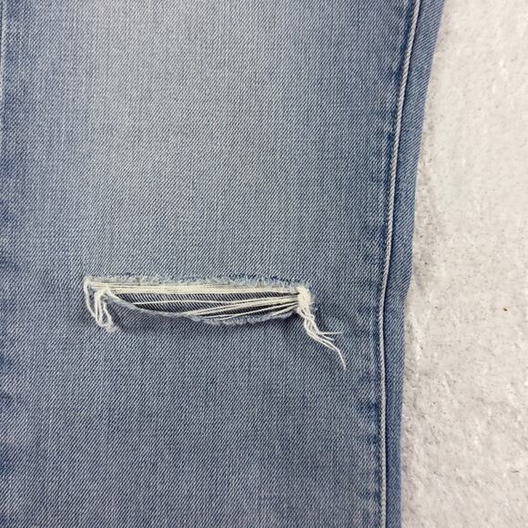 Daily Blue By AG Hype Straight Leg Jeans High Rise Distressed Dust Size 25 NEW - Picture 5 of 15